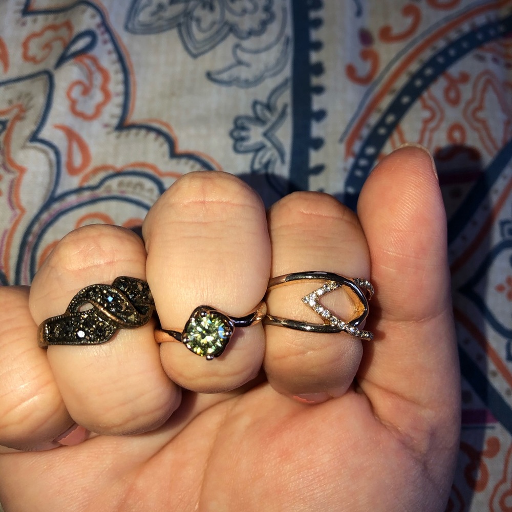 Gold plated rings